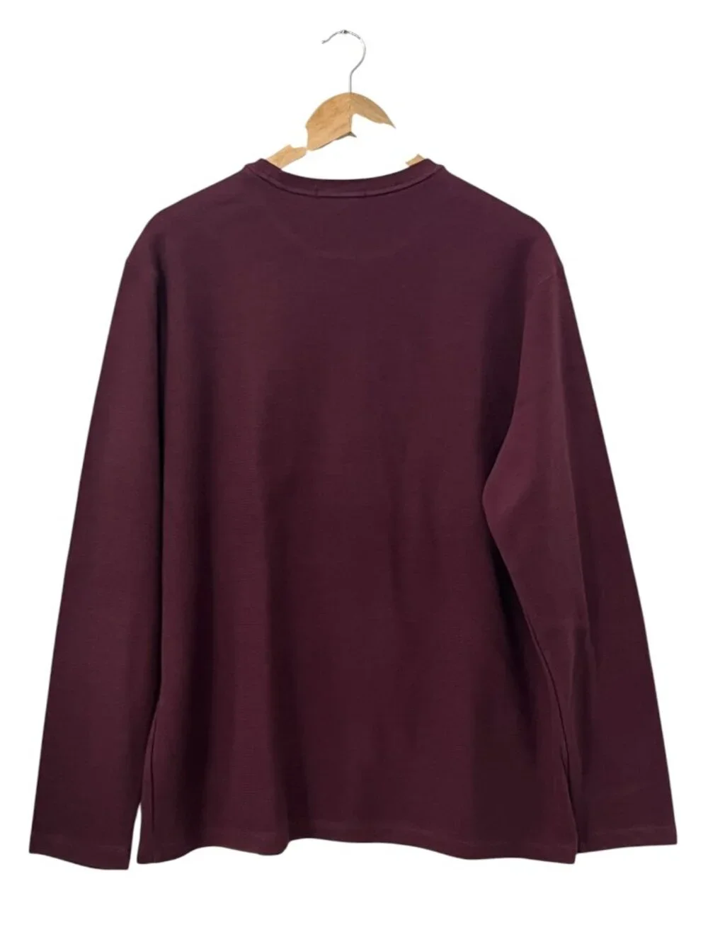 Banana Republic Mens XL Burgundy Waffle Knit Thermal Shirt Long Sleeve Casual